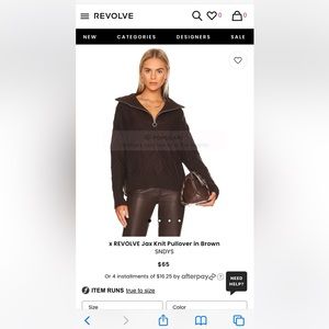 x REVOLVE Jax Knit Pullover in Brown
SNDYS